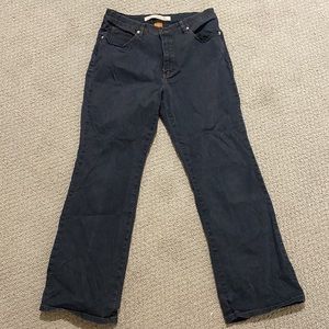 NWOT Christopher Blue Stretch Grey Gray Jeans Boot Cut Flare - Size 14